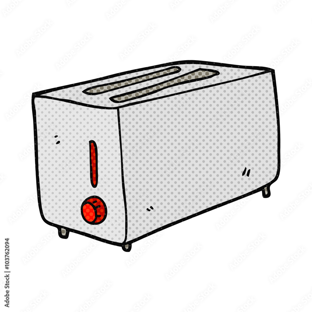 Fototapeta premium cartoon toaster