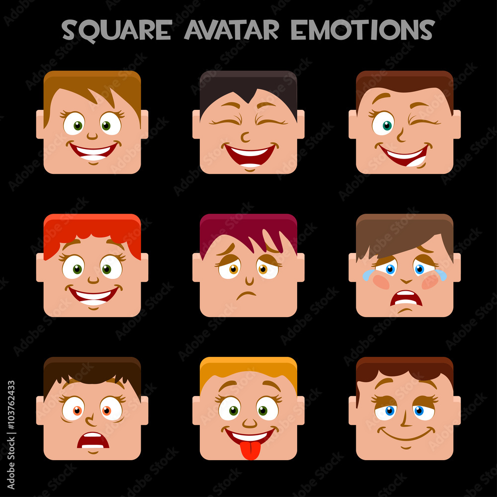 create a square avatar emotions create a square avatar emotions