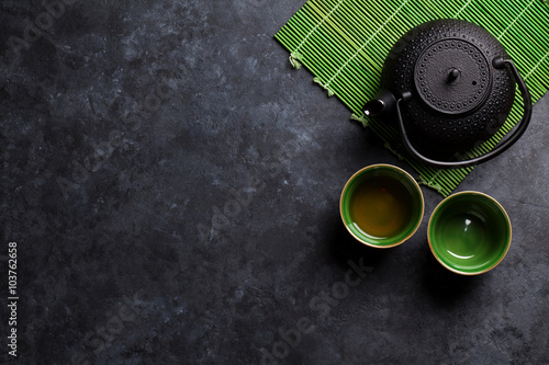 Green japanese tea