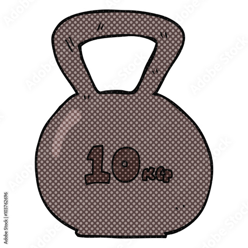 cartoon 10kg kettle bell weight