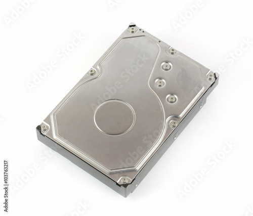 Hard disk drive (HDD) isolate on white background