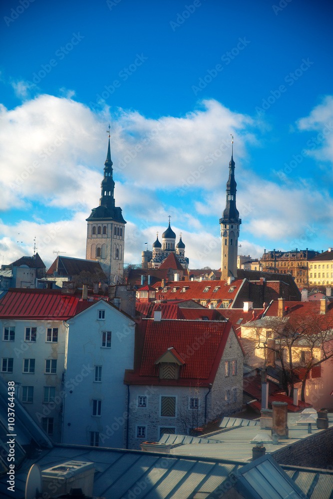 View over the Old Town of Tallinn