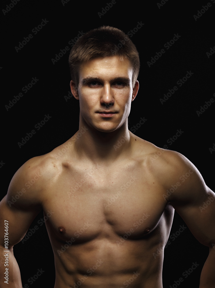 Fototapeta premium Sexy bodybuilding man