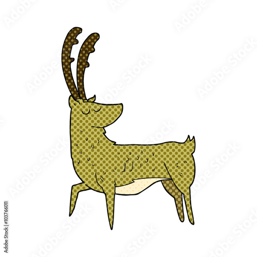 cartoon manly stag