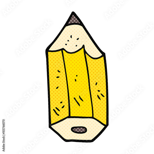 cartoon pencil stub