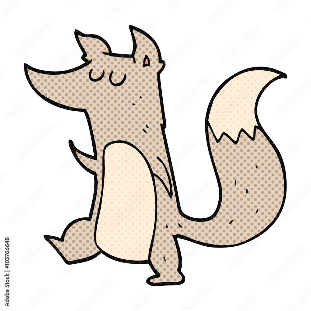 cartoon little wolf cartoon little wolf