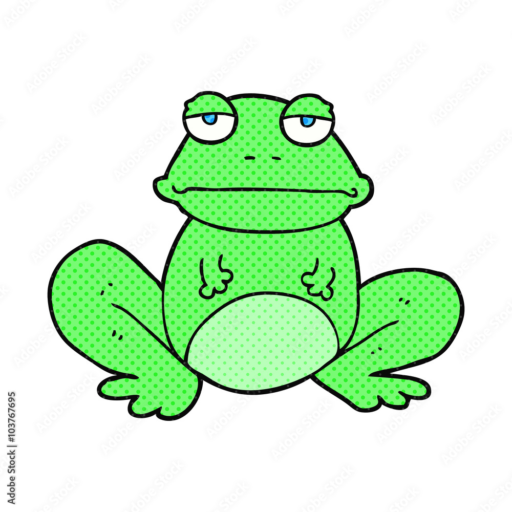 Obraz premium cartoon frog