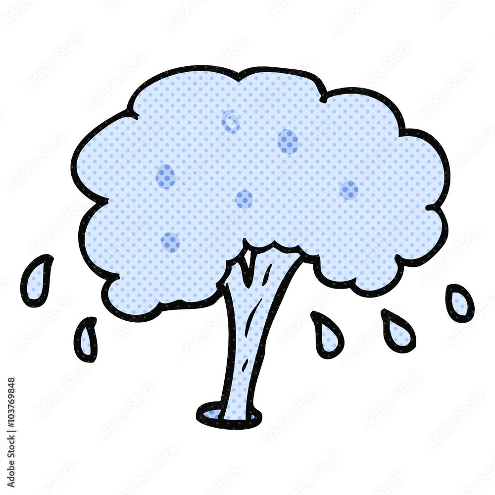 cartoon water spout cartoon water spout