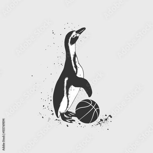 basketball player penguin