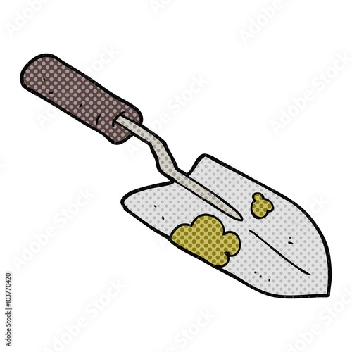 cartoon trowel