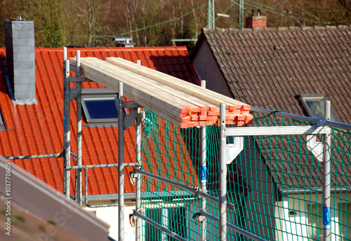 Renovierung eines Hausdaches, Dachbalken