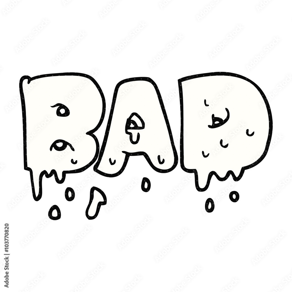 cartoon word bad cartoon word bad