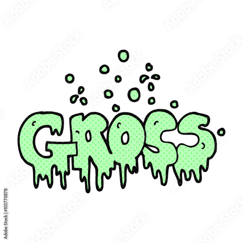 cartoon word gross