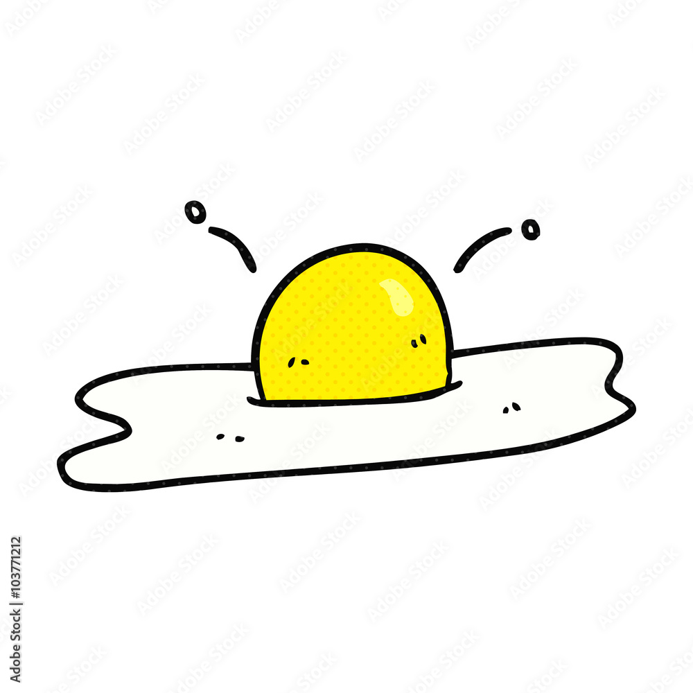 cartoon fried egg cartoon fried egg