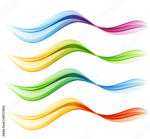 Abstract vector wave background © I_Mak