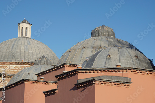 Domes of Haseki Hurrem Sultan Bathhouse  Hamam   Istanbul  Turkey