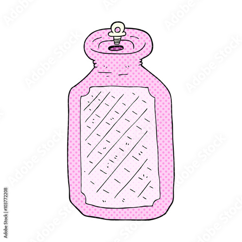 cartoon hot water bottle
