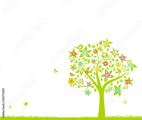Baum auf Wiese