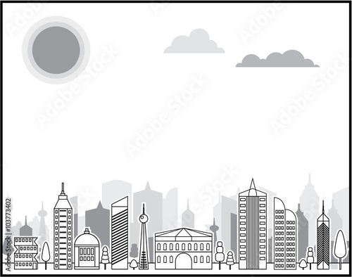 City black and white
