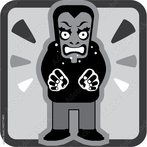 Mad man icon