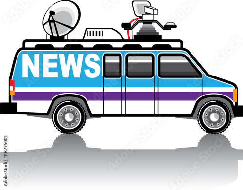 News Van vector