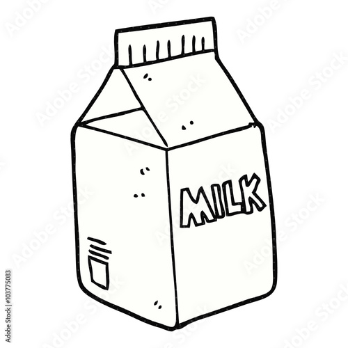 cartoon milk carton