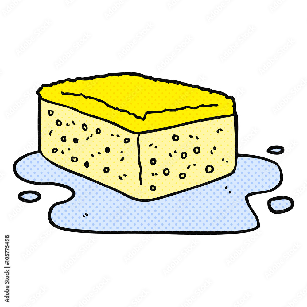 Cartoon Sponge Stock Vector Adobe Stock 9875