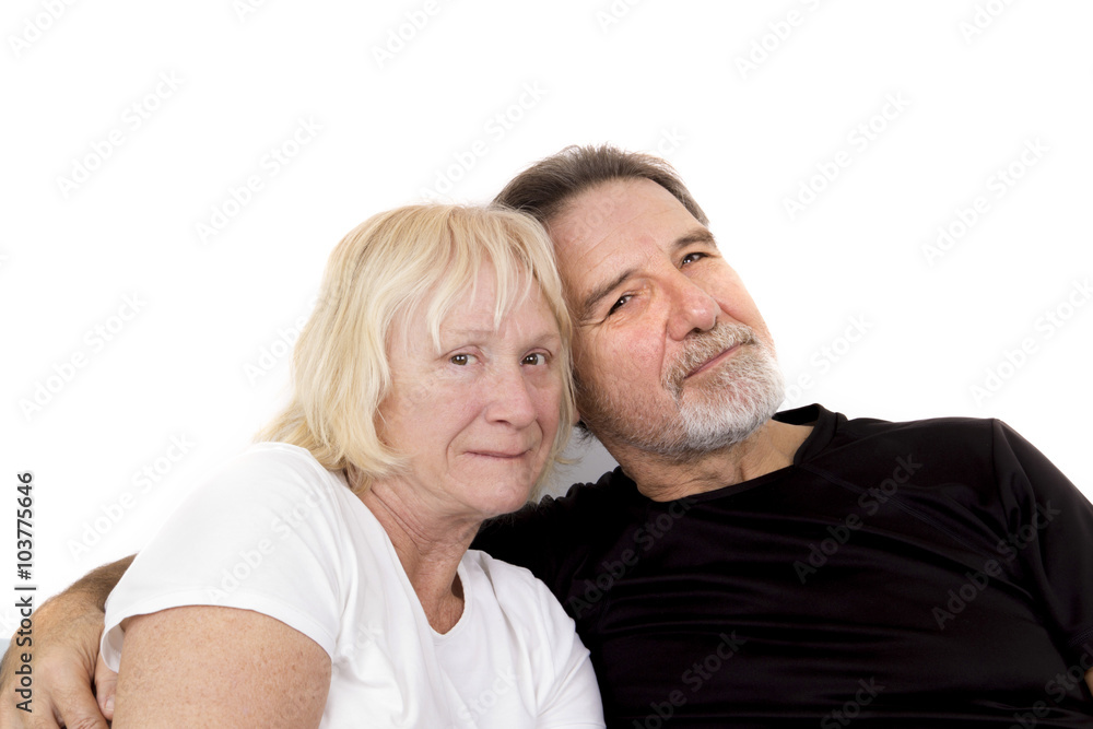 old married happy couple isolated old married happy couple isolated