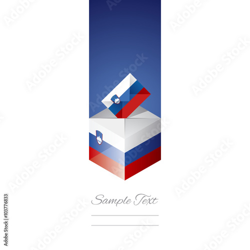 Elections in Slovenia white background vector