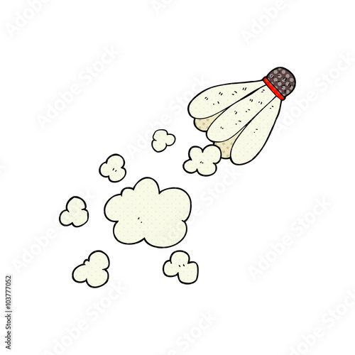 cartoon badminton shuttlecock
