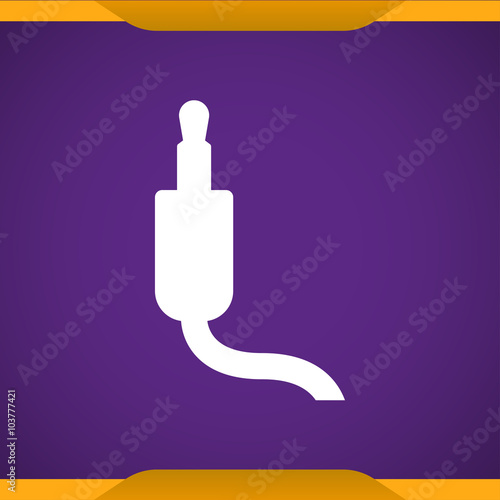 Jack audio cable icon