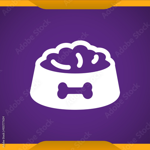 Pet dog feed icon
