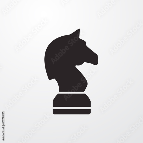 Chess knight icon