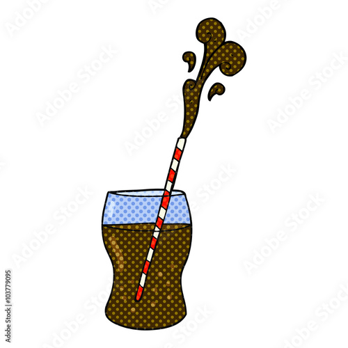 cartoon fizzy drink