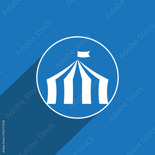 Circus tent icon
