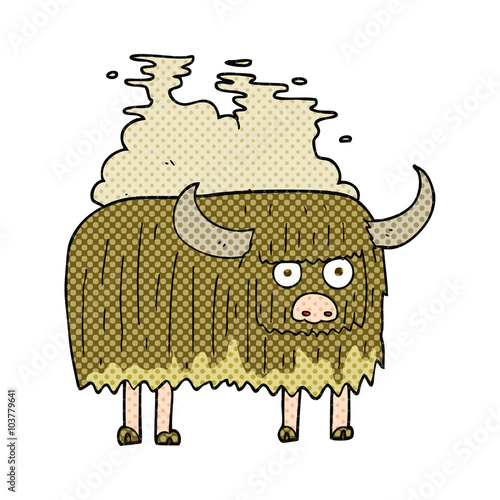 cartoon smelly cow