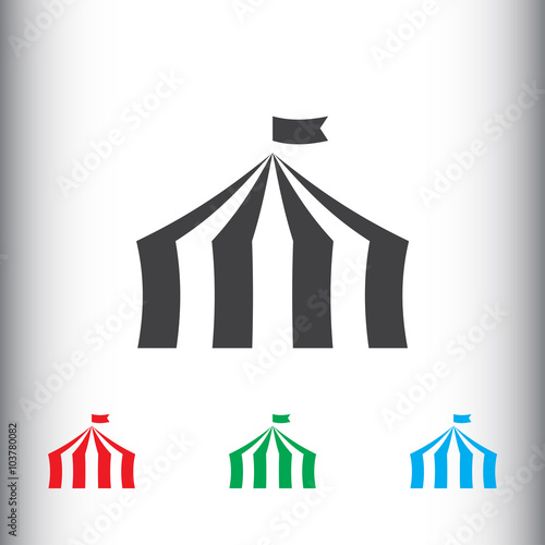 Circus tent icon