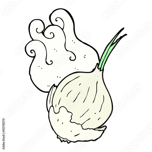 cartoon garlic