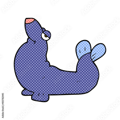 cartoon proud seal