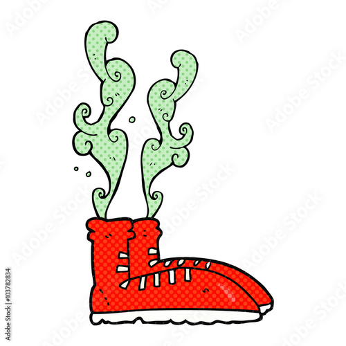 cartoon smelly sneakers