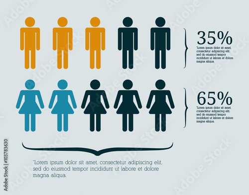 Infographic people design 