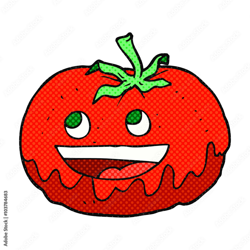 comic book style cartoon tomato comic book style cartoon tomato