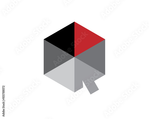 Free Download hexagon cube cursor - GFXLoad