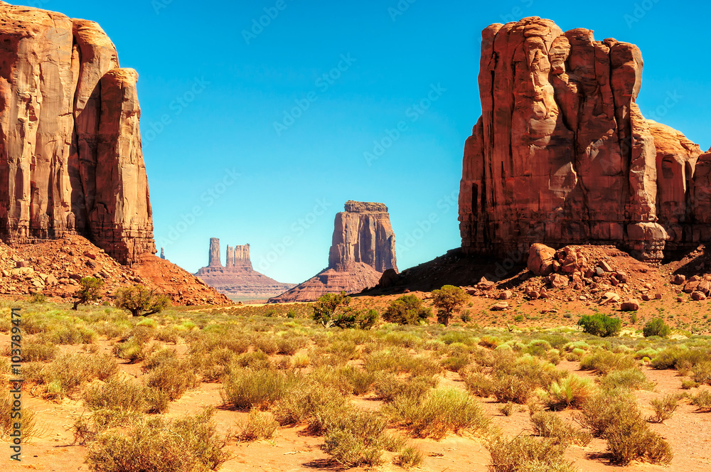Fototapeta premium Landscape of Monument Valley, Utah, USA. 