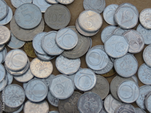 Czech korunas coins
