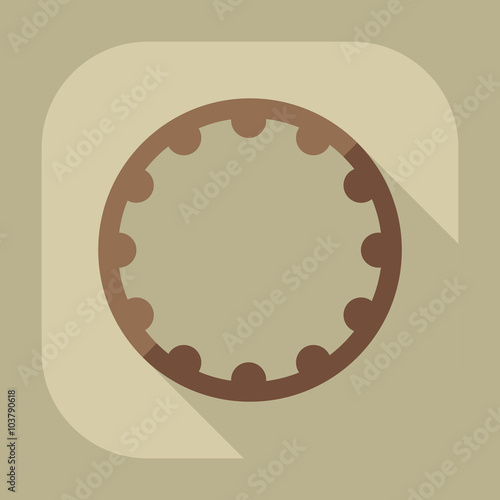 Flat modern design with shadow icon hoop