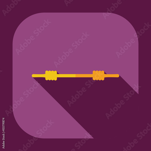 Flat modern design with shadow icons marine rope