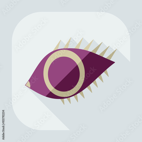 Flat modern design with shadow icon optics