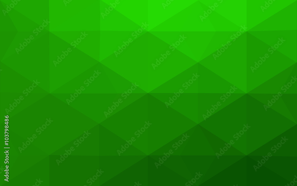 Obraz premium Green polygonal design pattern, which consist of triangles and gradient in origami style.