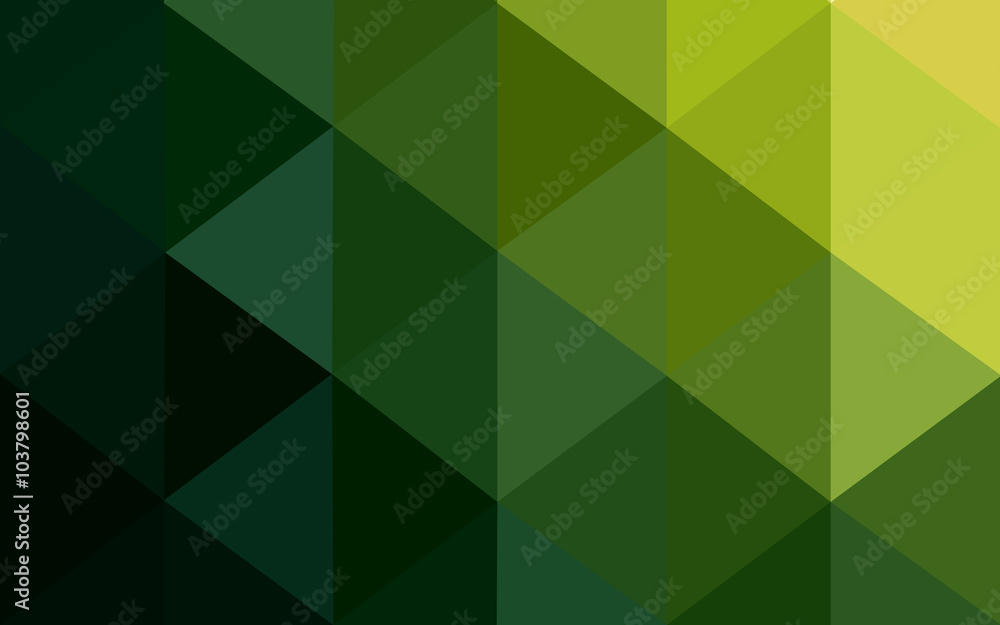 Fototapeta premium Multicolor dark red, green polygonal design pattern, which consist of triangles and gradient in origami style.